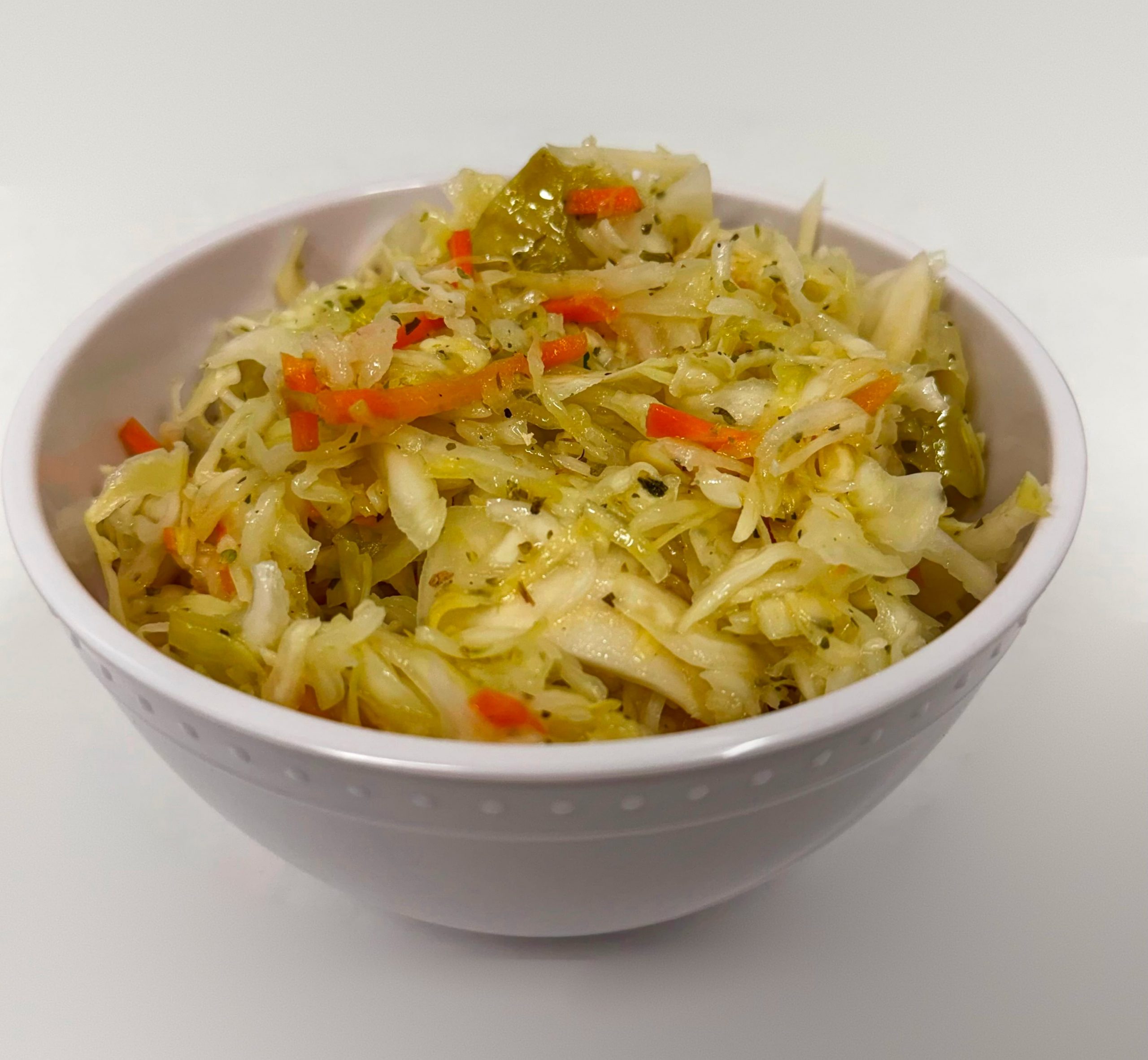 Vinaigrette coleslaw salad