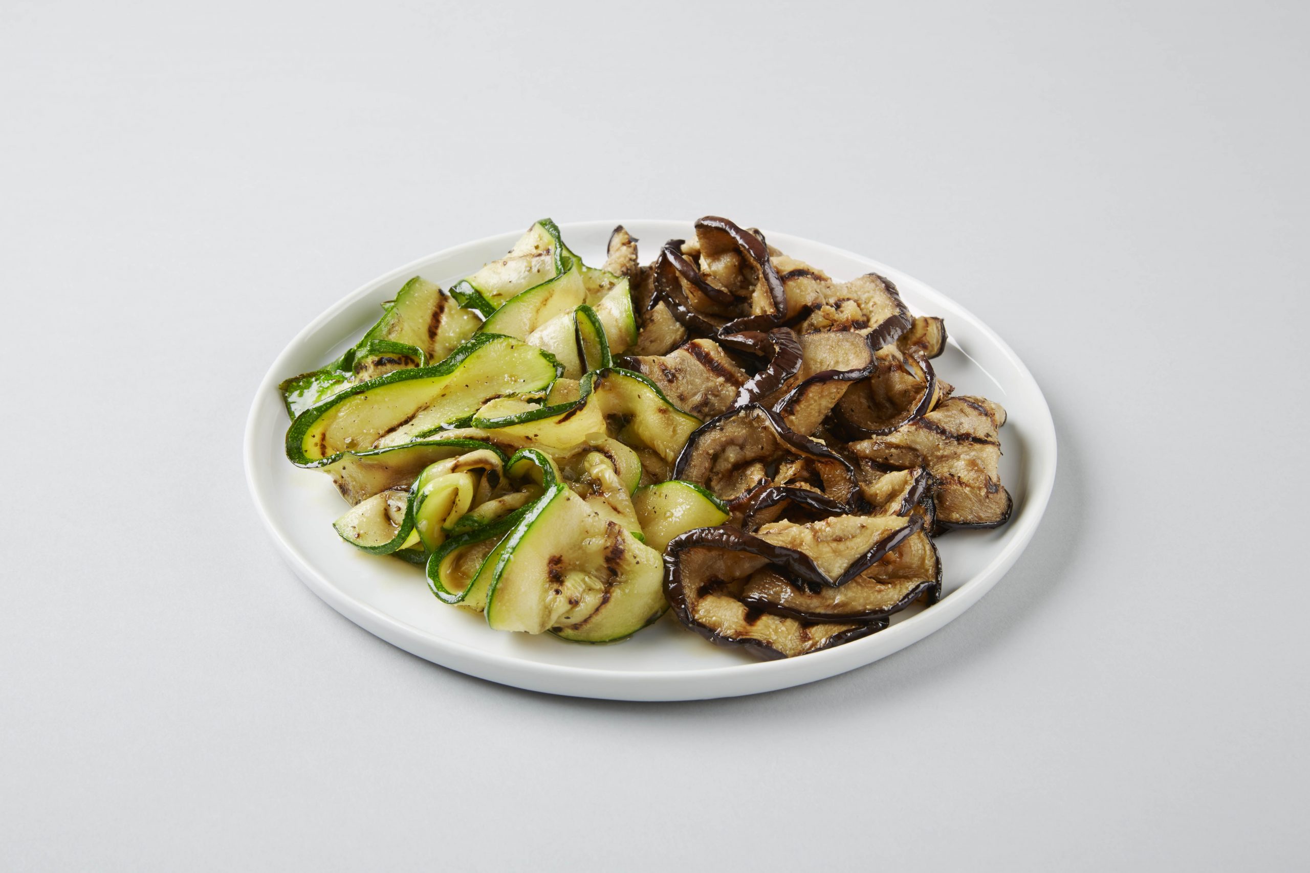 Grilled eggplant and Zuchnni